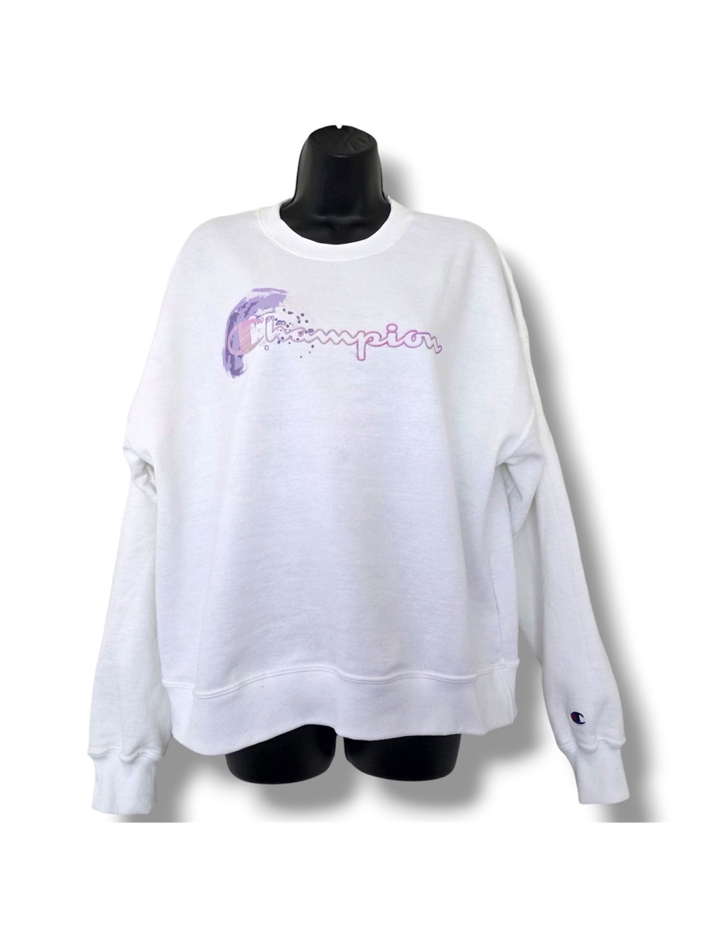 Champion Women's Powerblend Fleece Classic Crew Sweatshirt Size: Large